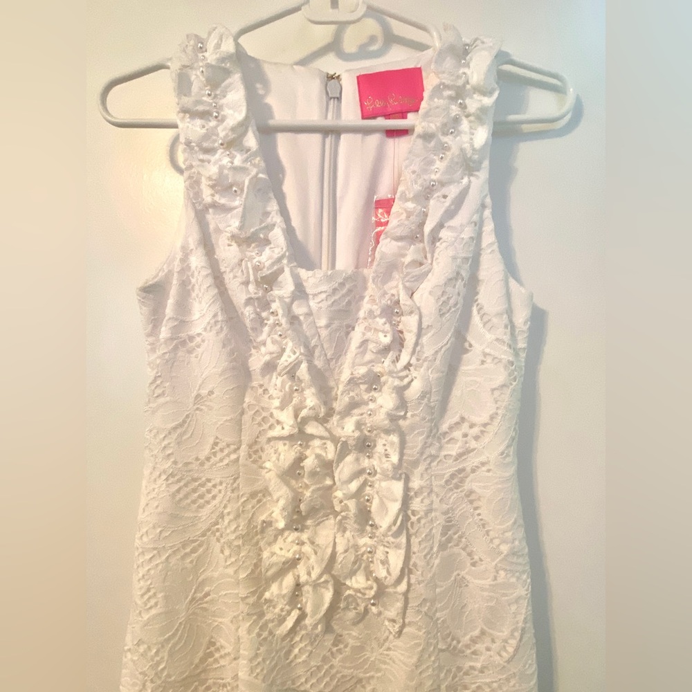 Lilly Pulitzer Kiera Shift Resort White Dress